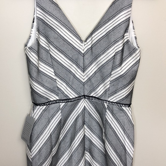 Adelyn Rae Lucille Sleeveless Ruffle Dress Black White Size Small NWT - Picture 9 of 12